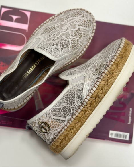 Espadrilky dámské Trussardi bílé